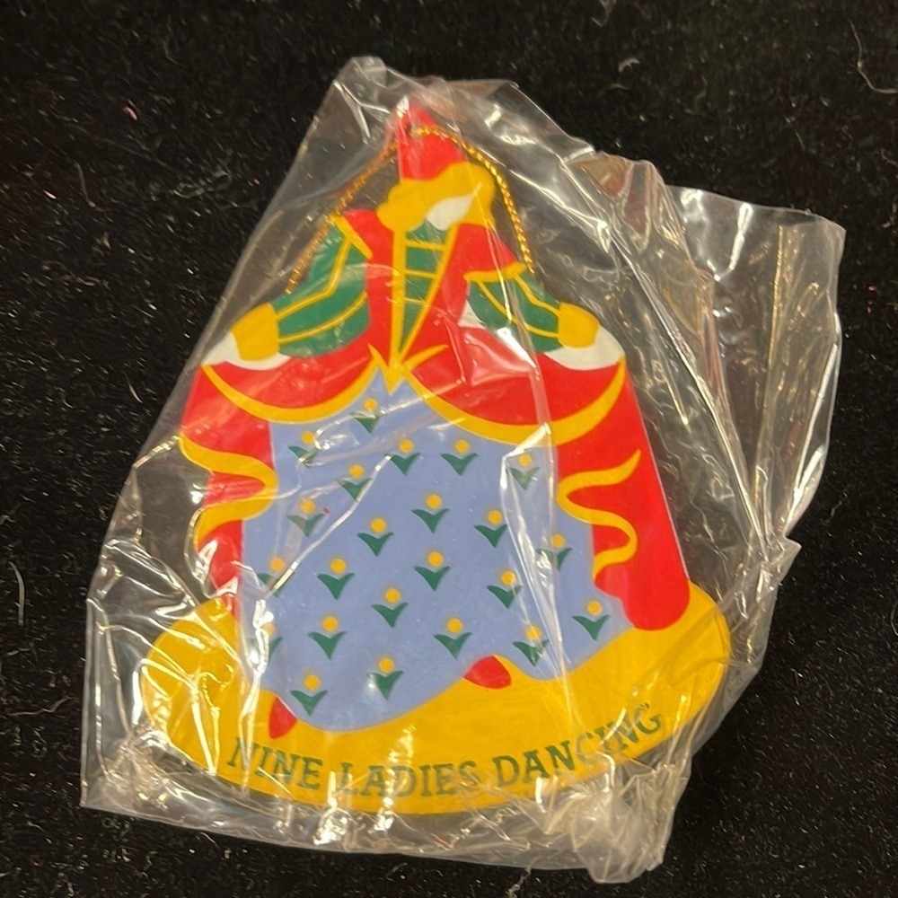 Avon Vintage “The Twelve Days of Christmas Ornaments- Nine Ladies Dancing” Metal